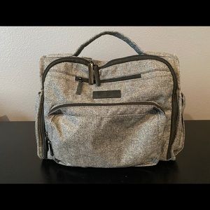 JuJuBe BFF Diaper Bag in Gray Matter color